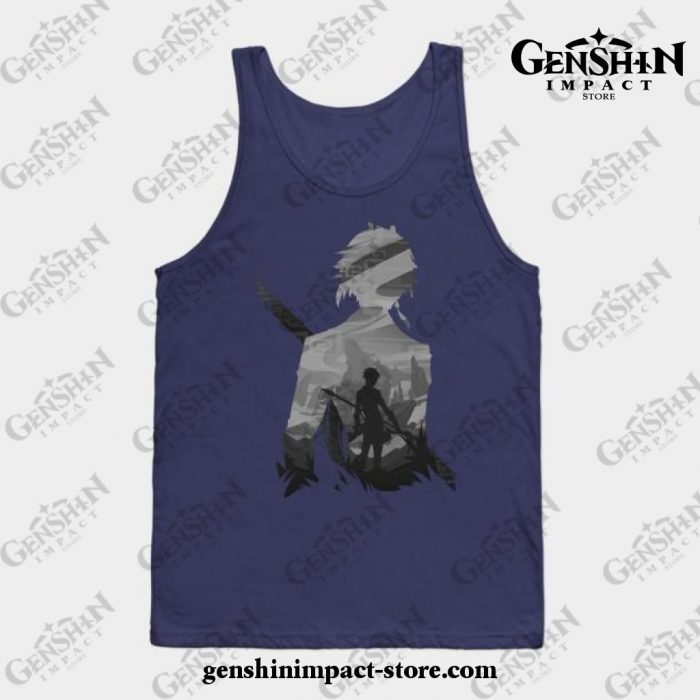 Lord Geo Tank Top Navy Blue / S