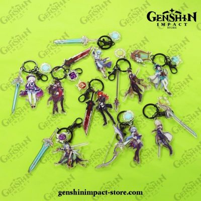 New Genshin Impact Pendant Weapon Keychain