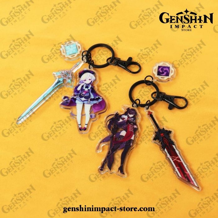 New Genshin Impact Pendant Weapon Keychain