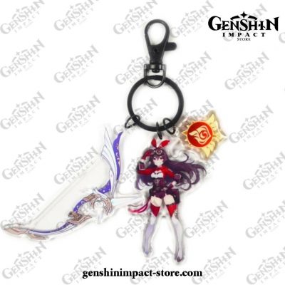 New Genshin Impact Pendant Weapon Keychain Amber