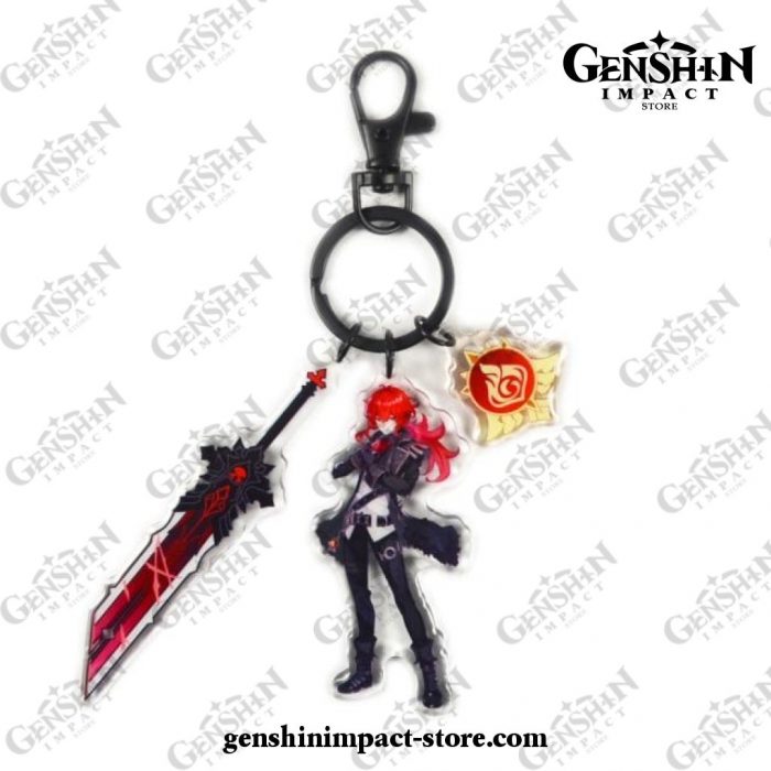 New Genshin Impact Pendant Weapon Keychain Diluc