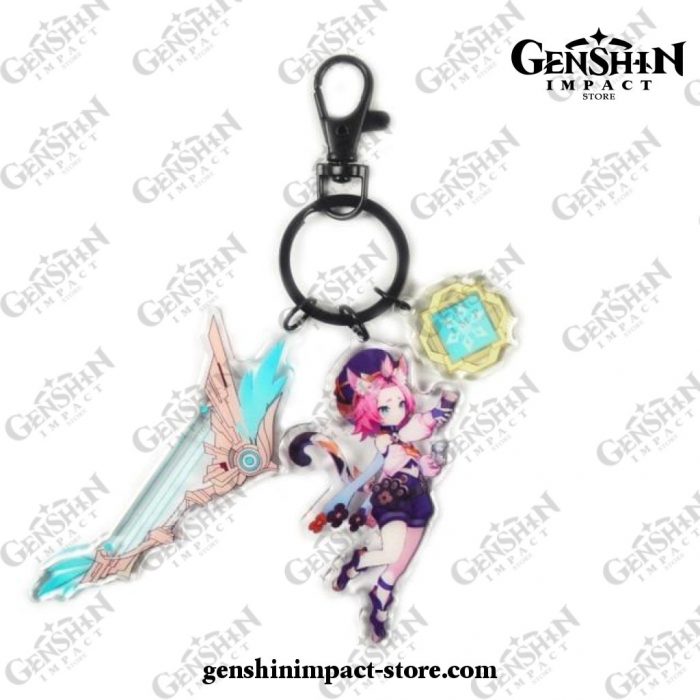 New Genshin Impact Pendant Weapon Keychain Diona