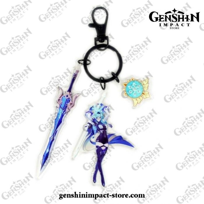 New Genshin Impact Pendant Weapon Keychain Eula 2