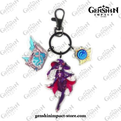 New Genshin Impact Pendant Weapon Keychain Mona