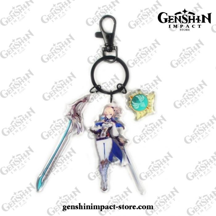 New Genshin Impact Pendant Weapon Keychain Qin