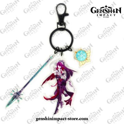 New Genshin Impact Pendant Weapon Keychain Rosaria