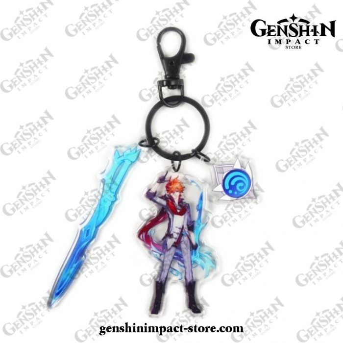 New Genshin Impact Pendant Weapon Keychain Tartaglia