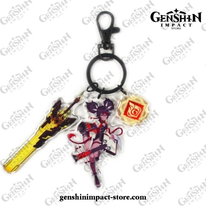 New Genshin Impact Pendant Weapon Keychain Xinyan