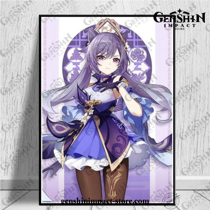 New Keqing Genshin Impact 3D Poster Wall Art