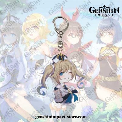 New Smile Barbara Genshin Impact Acrylic Double Sided Transparent Keychain