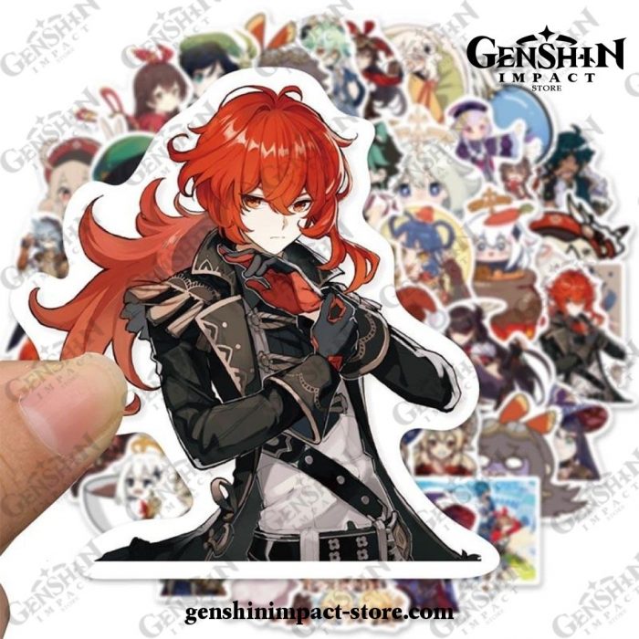 New Style 10/50Pcs Genshin Impact Graffiti Stickers Funny Waterproof