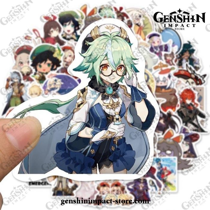 New Style 10/50Pcs Genshin Impact Graffiti Stickers Funny Waterproof