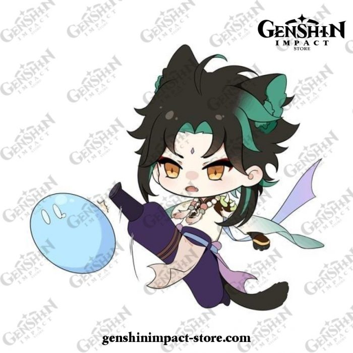 New Style 13Cm Genshin Impact Xiao Waterproof Car Sticker 5