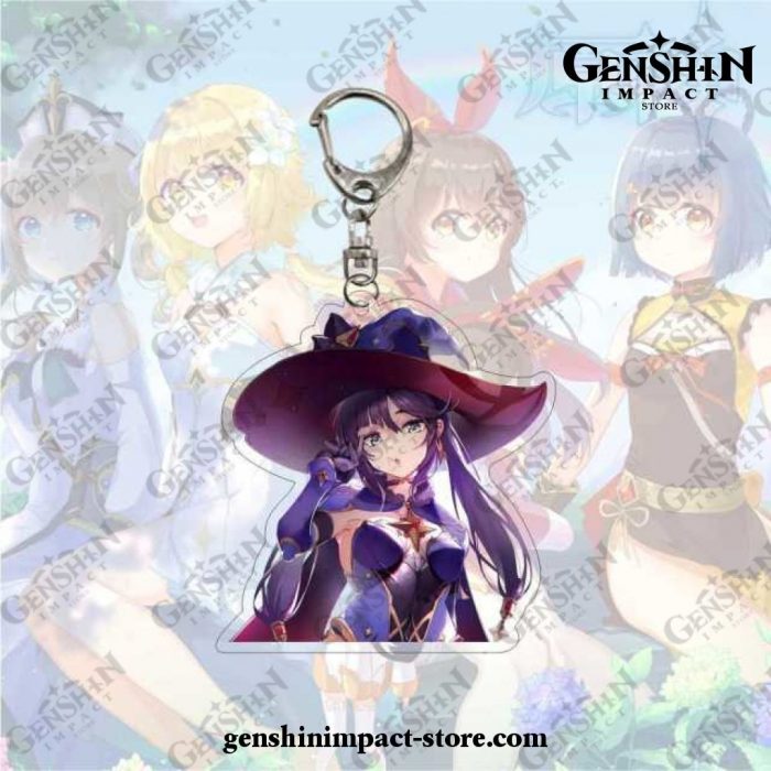 New Style Lisa Genshin Impact Acrylic Double Sided Transparent Keychain