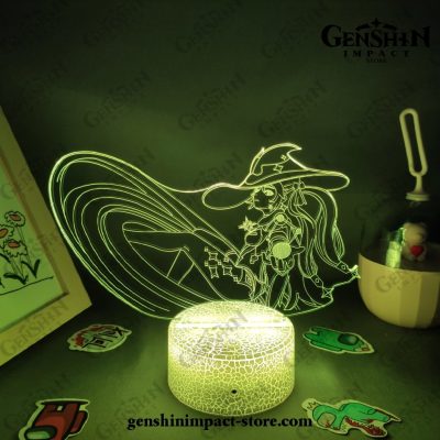 New Style Lisa Genshin Impact Figure 3D Lamp Led Rgb Night Lights