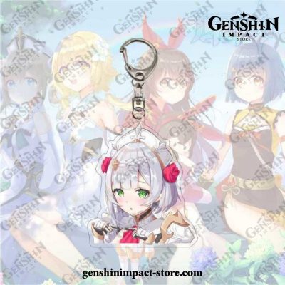 New Style Noelle Genshin Impact Acrylic Double Sided Transparent Keychain