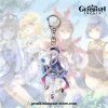 New Style Qiqi Genshin Impact Acrylic Double Sided Transparent Keychain