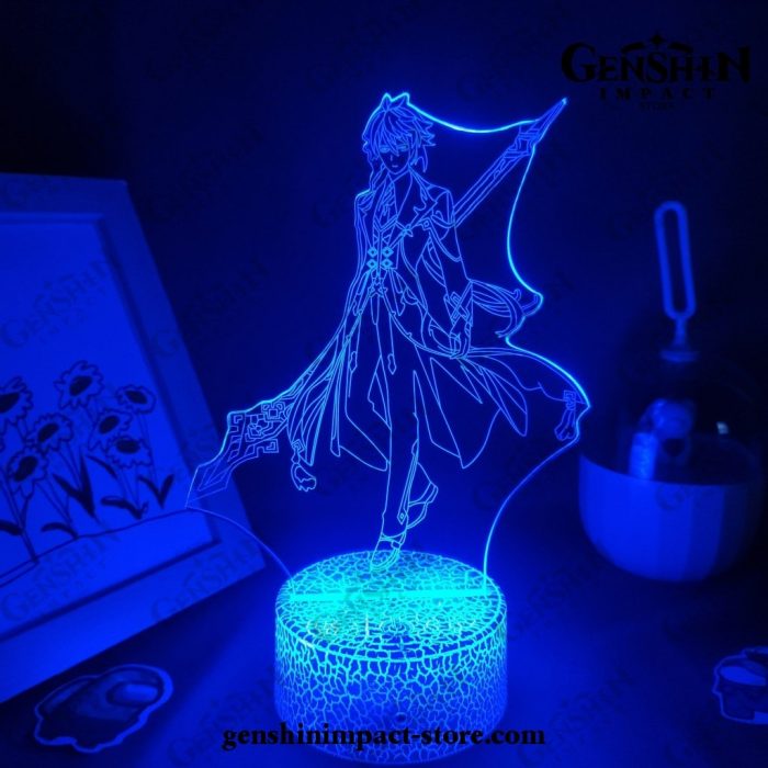 New Style Zhong Li Genshin Impact Figure 3D Lamp Led Rgb Night Lights