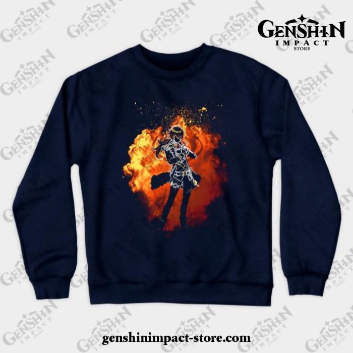 Soul Of The Darkknight Hero Crewneck Sweatshirt Navy Blue / S