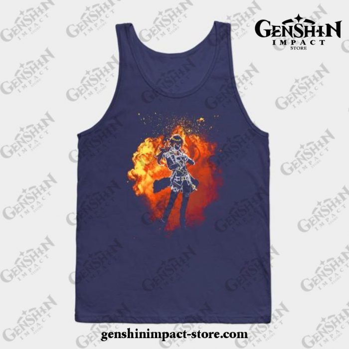 Soul Of The Darkknight Hero Tank Top Navy Blue / S