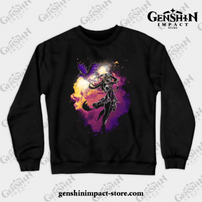 Soul Of The Electro Raven Crewneck Sweatshirt Black / S