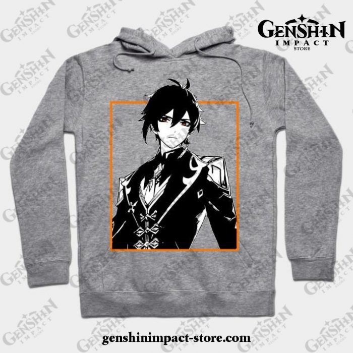 Zhongli - Genshin Impact Hoodie Gray / S