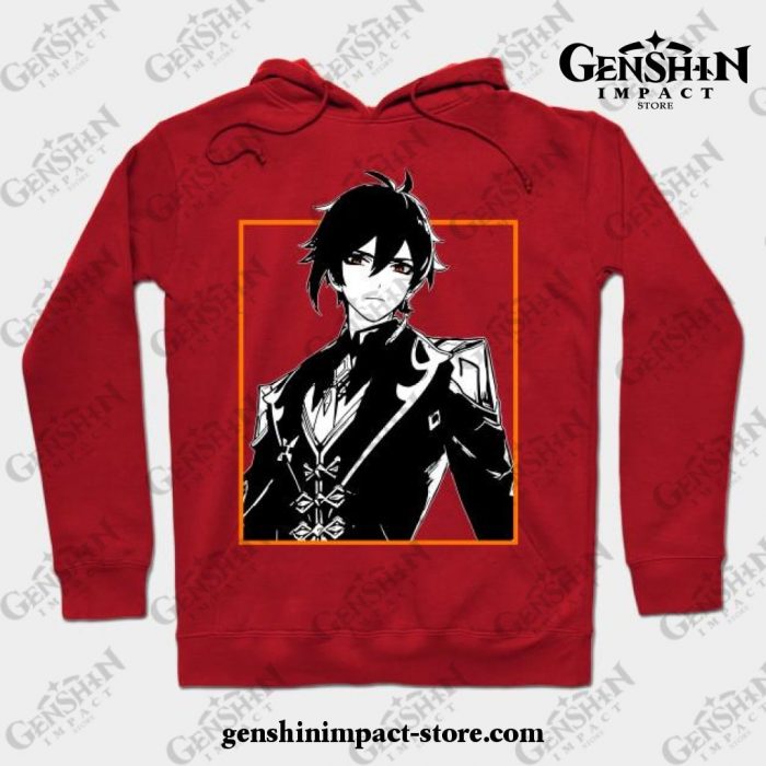 Zhongli - Genshin Impact Hoodie Red / S