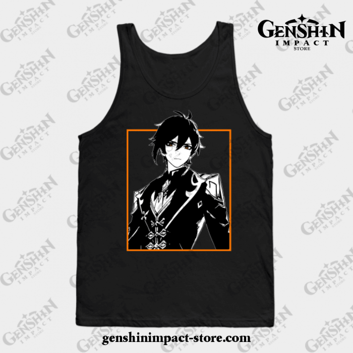 Zhongli - Genshin Impact Tank Top Black / S