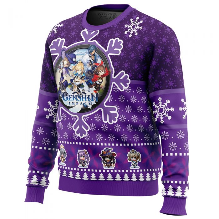 Christmas Quest Genshin Impact men sweatshirt SIDE FRONT mockup - Genshin Impact Store