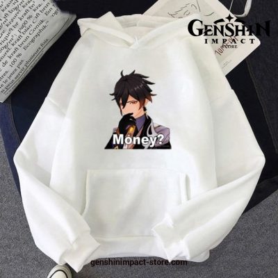 Genshin Impact Harajuku Hoodie White / S