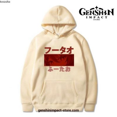 Genshin Impact Hu Tao Pocket Eyes Hoodie Khaki / Xxxl