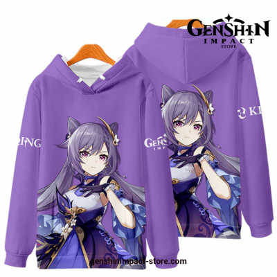 Genshin Impact Keqing Purple Hoodie