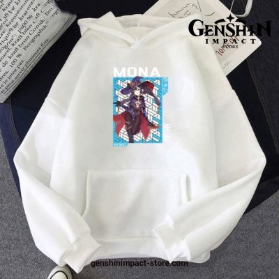 Genshin Impact Mona Print Hoodie White / Xxl
