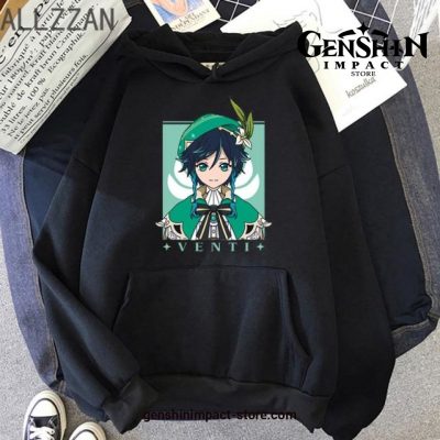 Genshin Impact Venti Hoodie Black / M