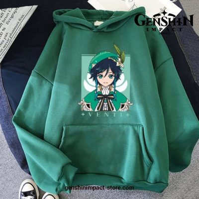 Genshin Impact Venti Hoodie Green / Xxxl