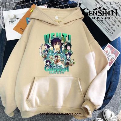 Genshin Impact Venti Hoodie Khaki / Xs