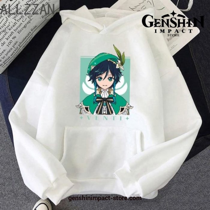 Genshin Impact Venti Hoodie White / S