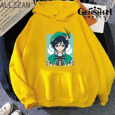 Genshin Impact Venti Hoodie Yellow / Xs