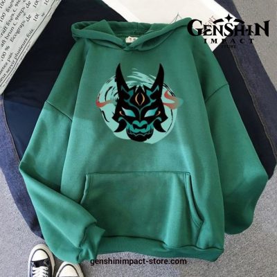Genshin Impact Xiao Mask Fangs Graphic Hoodie 50299 2 / Xs