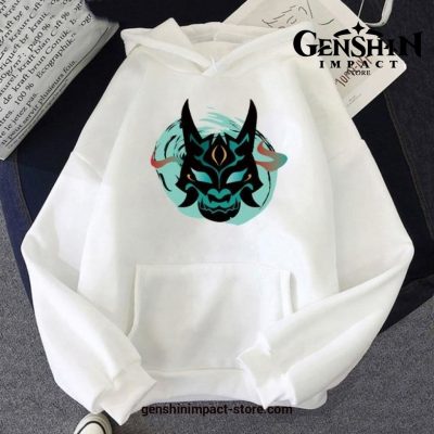 Genshin Impact Xiao Mask Fangs Graphic Hoodie 50299 6 / L