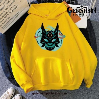 Genshin Impact Xiao Mask Fangs Graphic Hoodie 50299 / S