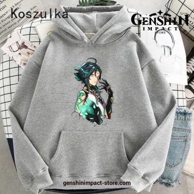 Genshin Impact Xiao Pocket Hoodie Green / Xxxl