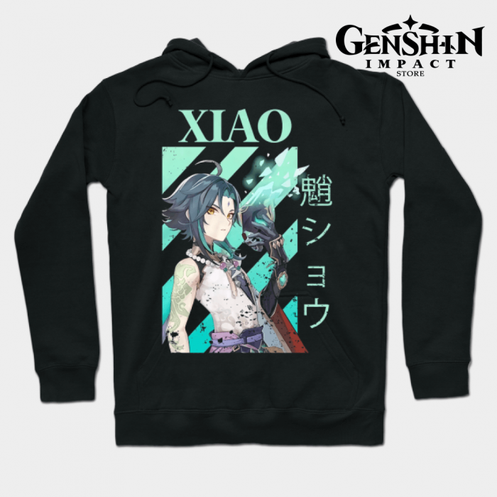 Genshin Xiao Hoodie Black / S