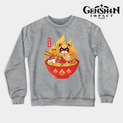 Guoba Spicy Ramen Crewneck Sweatshirt Gray / S