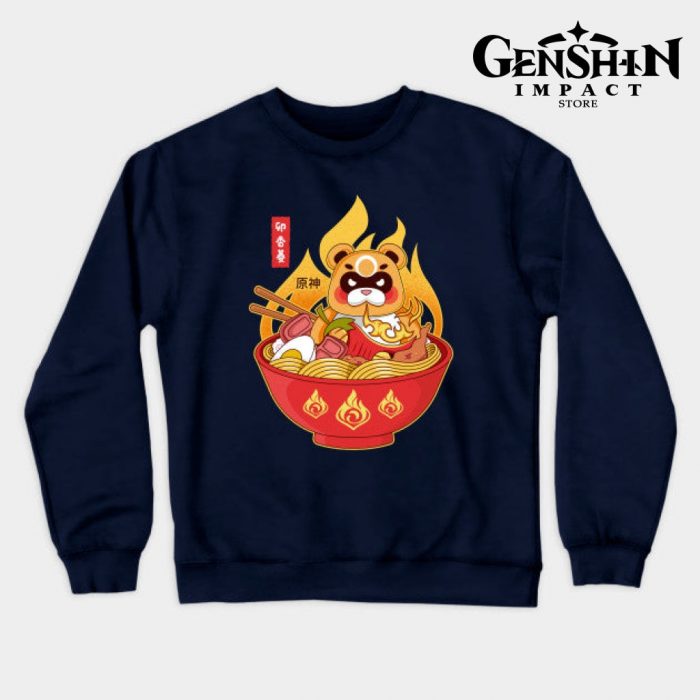 Guoba Spicy Ramen Crewneck Sweatshirt Navy Blue / S