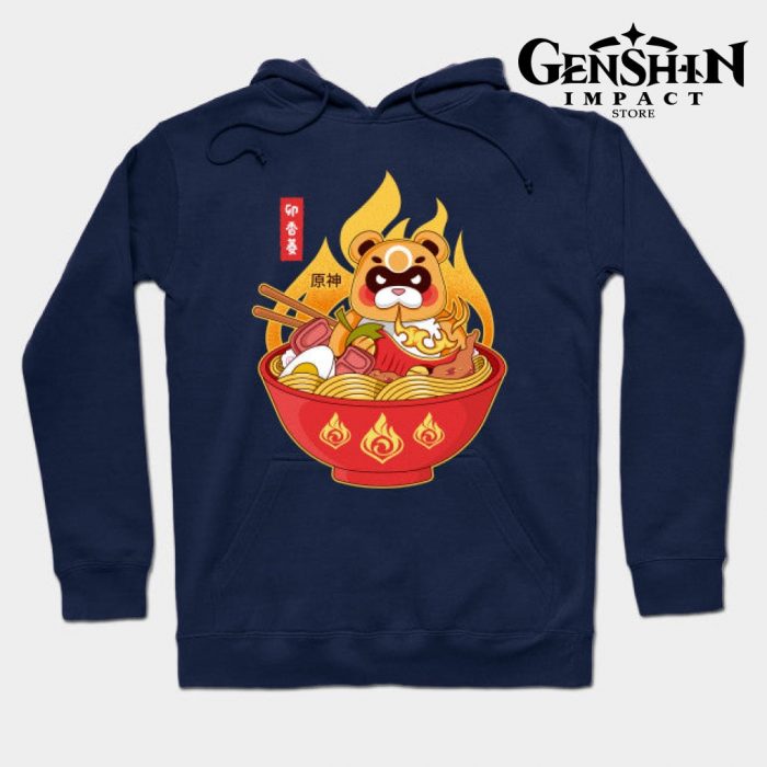 Guoba Spicy Ramen Hoodie Navy Blue / S