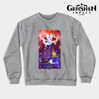 Kamisato Ayaka Crewneck Sweatshirt Gray / S