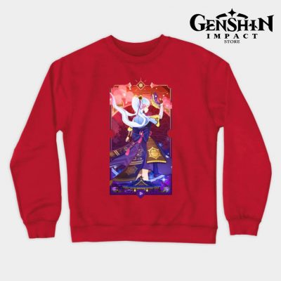 Kamisato Ayaka Crewneck Sweatshirt Red / S