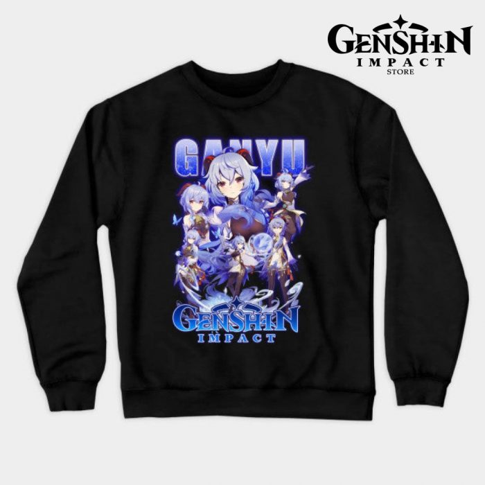 Ganyu Sweatshirt Black / S