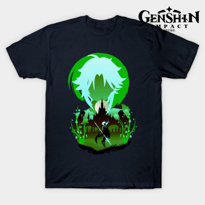 Genshin Xiao T-Shirt Navy Blue / S